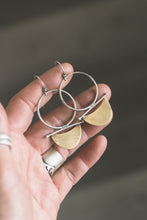 Load image into Gallery viewer, In the Flow Earrings | Sterling Silver + Brass