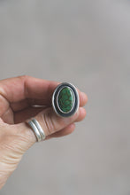 Load image into Gallery viewer, Bamboo Mountain Turquoise Shadow Box Ring | Size 9