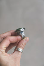 Load image into Gallery viewer, Bamboo Mountain Turquoise Shadow Box Ring | Size 9