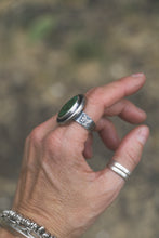 Load image into Gallery viewer, Bamboo Mountain Turquoise Shadow Box Ring | Size 9