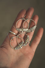 Load image into Gallery viewer, Hawk Hoops | Sterling Silver + Brass