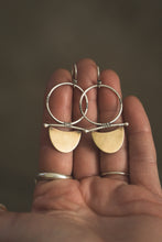 Load image into Gallery viewer, In the Flow Earrings | Sterling Silver + Brass