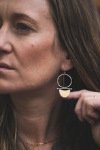 Load image into Gallery viewer, In the Flow Earrings | Sterling Silver + Brass