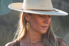 Load image into Gallery viewer, Brass Leaf Earrings | Cut out Style