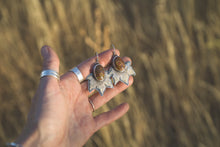 Load image into Gallery viewer, Autumn Leaf Earrings | Jasper + Sterling Silver + 22K Gold