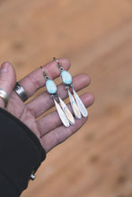 Load image into Gallery viewer, Kingman Turquoise Fringe Earrings