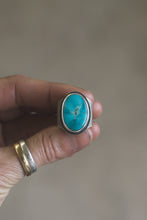 Load image into Gallery viewer, Kingman Turquoise Brick House Ring | Size 6.5