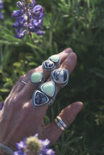 Load image into Gallery viewer, Tiffany Stone + Lemon Chrysoprase Floral Ring | Size 6.5