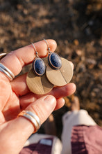 Load image into Gallery viewer, Lapis + Brass Traveler Earrings