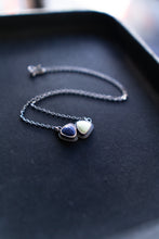 Load image into Gallery viewer, Lemon Chrysoprase and Lapis Necklace