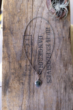Load image into Gallery viewer, Morrisonite + Sterling Silver Necklace