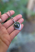 Load image into Gallery viewer, Morrisonite + Sterling Silver Necklace