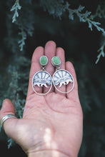 Load image into Gallery viewer, Bear Mountain Sunrise Stud Earrings | Kingman Turquoise + Sterling Silver
