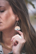 Load image into Gallery viewer, Sunrise Hawks with Turquoise | Sterling Silver + Bronze
