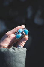 Load image into Gallery viewer, Turquoise triple band ring #3 | Size 8.5