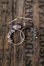 Load image into Gallery viewer, Floral Hoops with Tennessee River Muscles or Mother of Pearl | PRE-ORDER