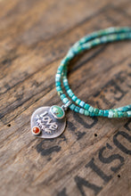 Load image into Gallery viewer, Love Necklace with Turquoise Beads