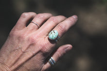 Load image into Gallery viewer, Carico Lake Turquoise Feather Ring | size 8