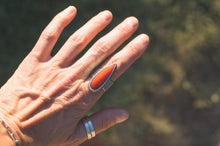 Load image into Gallery viewer, The Wildfire Ring | Rosarita + Sterling Silver | Fits a size 7