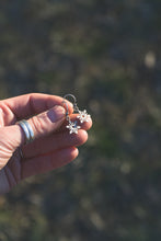 Load image into Gallery viewer, Small snowflake drop earrings