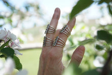 Load image into Gallery viewer, Moon Phase Rings Sterling Silver + Brass | LAST CALL