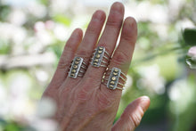 Load image into Gallery viewer, Moon Phase Rings Sterling Silver + Brass | LAST CALL