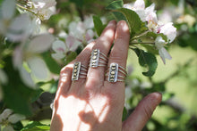 Load image into Gallery viewer, Moon Phase Rings Sterling Silver + Brass | LAST CALL