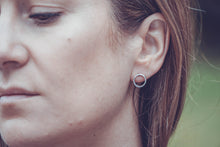 Load image into Gallery viewer, Sterling Silver Circle Studs