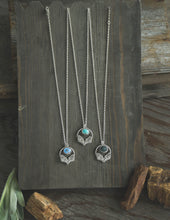 Load image into Gallery viewer, Antler Pendant with Golden Hills Turquoise
