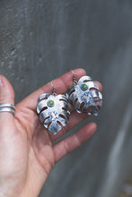 Load image into Gallery viewer, Monstera Frog Earrings
