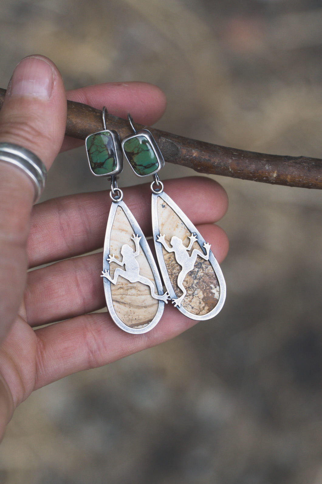 Desert Oasis Reversible Earrings | Pair 1