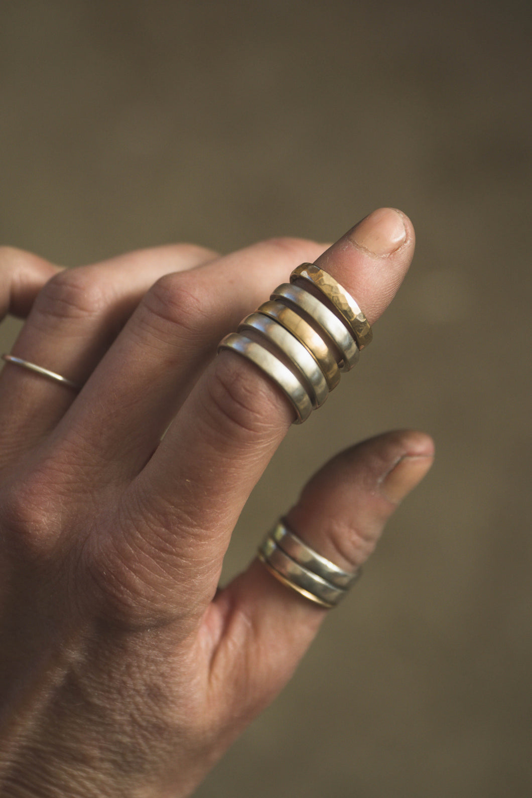 Stacker Rings in Sterling Silver or 14K Gold