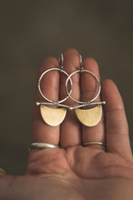 Load image into Gallery viewer, In the Flow Earrings | Sterling Silver + Brass
