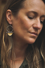 Load image into Gallery viewer, In the Flow Earrings | Sterling Silver + Brass
