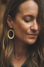 Load image into Gallery viewer, Brass and Sterling Silver Everyday Earrings
