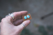 Load image into Gallery viewer, Turquoise Stud Earrings
