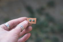 Load image into Gallery viewer, Tiny Turquoise Stud Earrings
