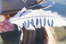 Load image into Gallery viewer, Sterling Silver Feather Earrings
