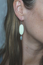 Load image into Gallery viewer, Lemon Chrysoprase + Sterling Silver Fringe Earrings #2

