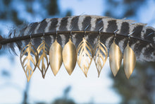 Load image into Gallery viewer, Brass Leaf Earrings | Solid Style
