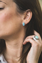 Load image into Gallery viewer, Simple Studs in colorful turquoise
