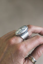 Load image into Gallery viewer, White Buffalo Brick House Ring | Size 5.5
