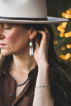 Load image into Gallery viewer, Kingman Turquoise Fringe Earrings | Pair 2
