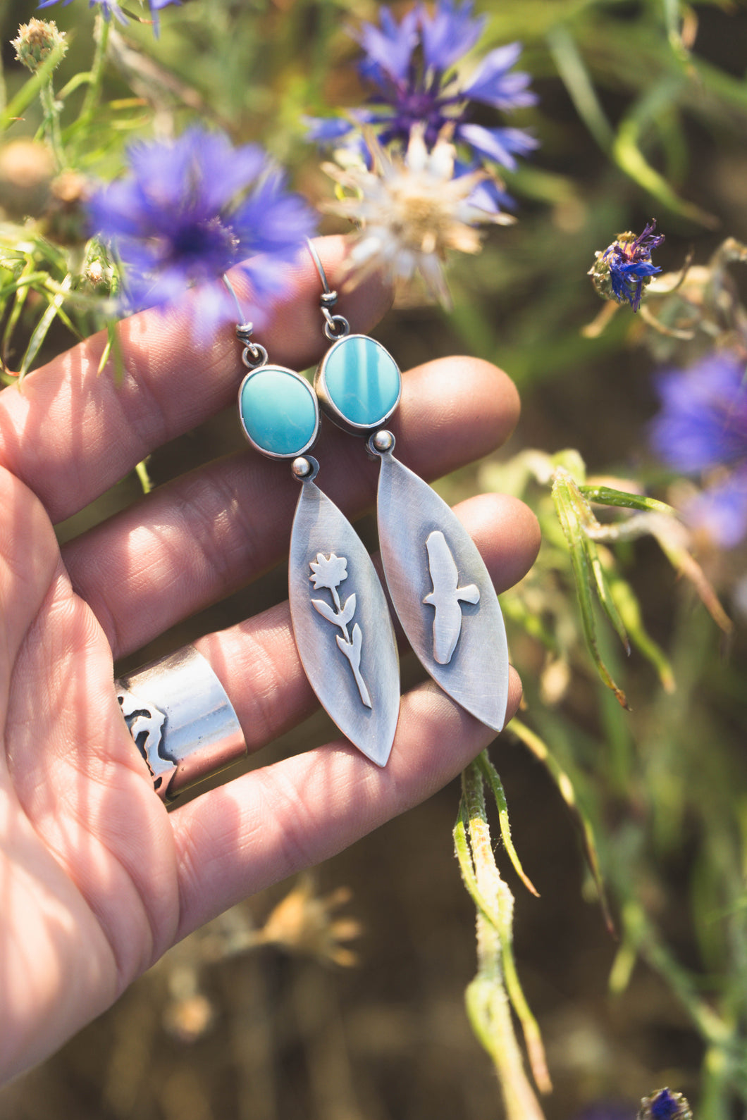 Flowers and Flight Earrings