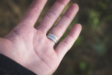 Load image into Gallery viewer, Whitewater Ring No 3 / Royston Ribbon / Sterling Silver / Fits Size 5
