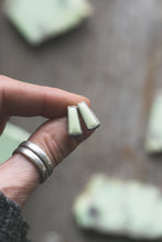 Load image into Gallery viewer, Lemon Chrysoprase Bar Studs
