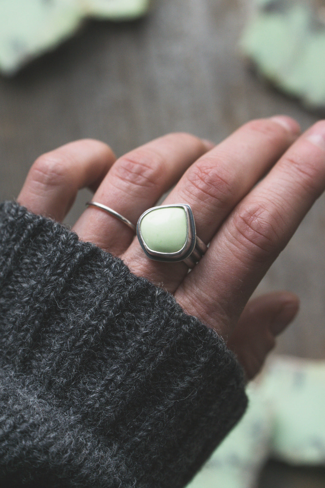 Lemon Chrysoprase Ring | Size 6