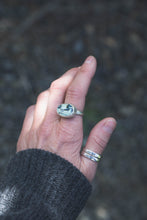 Load image into Gallery viewer, Prince Variscite + Sterling Silver Sideways Ring / Size 7.5
