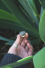Load image into Gallery viewer, Starfox Variscite + Sterling Silver Sideways Ring / Size 6
