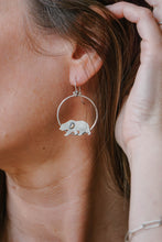 Load image into Gallery viewer, Critter Hoops | Sterling Silver + Brass
